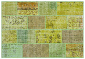 Apex Patchwork Unique Green 31273 160 x 230 cm