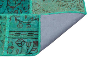 Apex Patchwork Unique Green 34192 160 x 232 cm