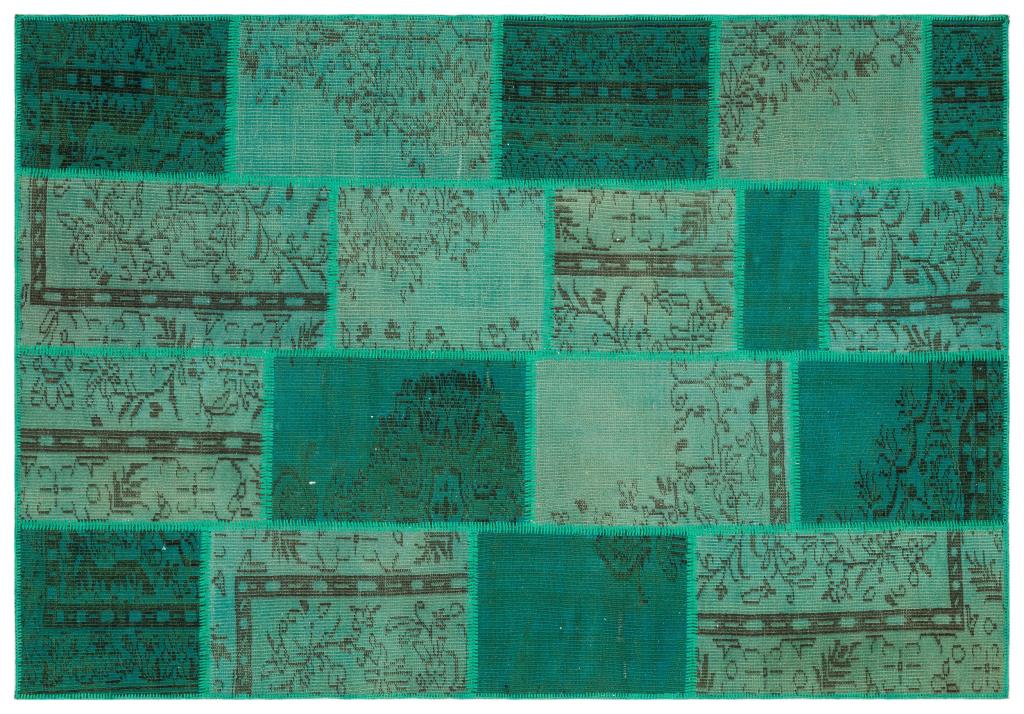 Apex Patchwork Unique Green 35464 161 x 232 cm