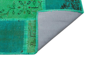 Apex Patchwork Unique Green 35573 121 x 181 cm