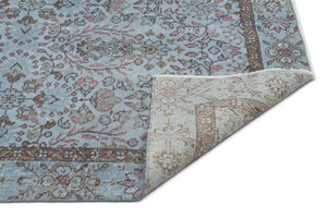 Apex Vintage Carpet Blue 19509 164 x 295 cm