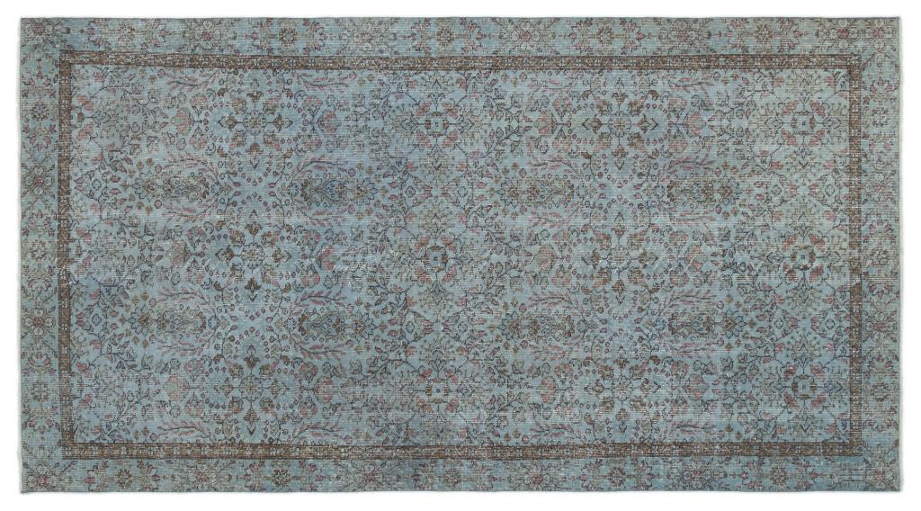 Apex Vintage Carpet Blue 19509 164 x 295 cm