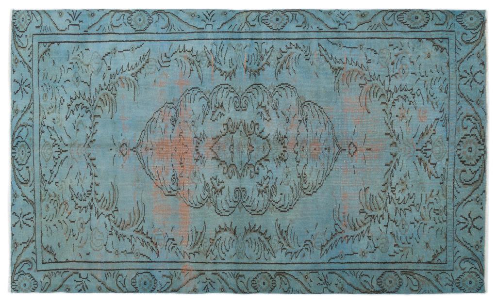 Apex Vintage Carpet Blue 19618 163 x 295 cm