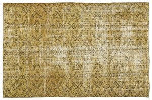 Apex Vintage Carpet Yellow 10028 178 x 261 cm