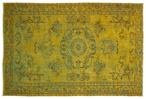 Apex Vintage Carpet Yellow 10734 155 x 235 cm