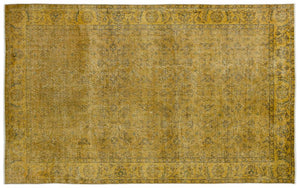 Apex Vintage Carpet Yellow 13634 165 x 264 cm