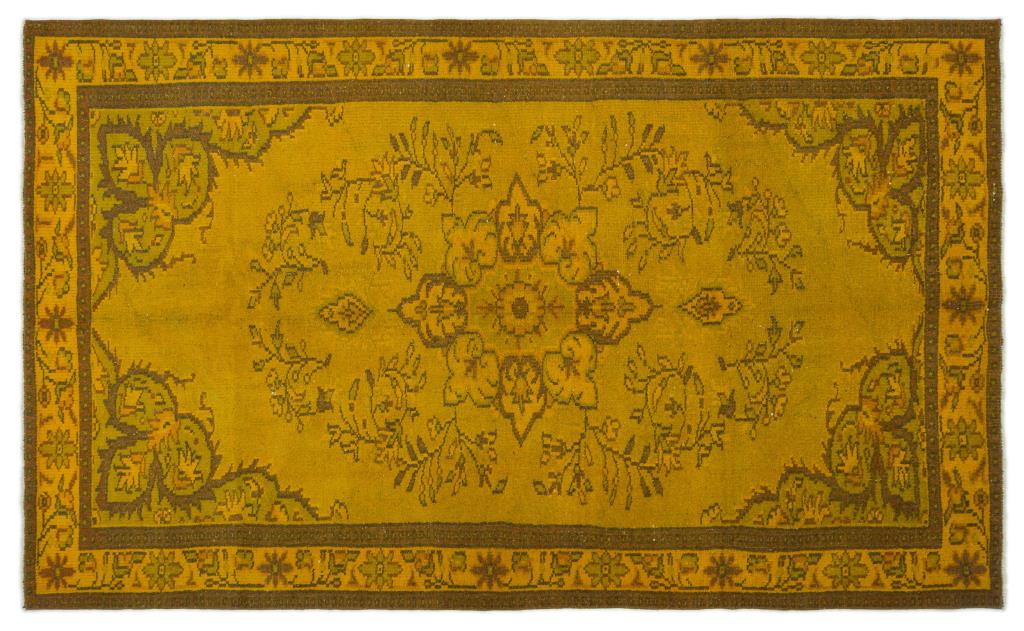 Apex vintage carpet yellow 19536 163 x 266 cm