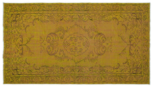 Apex Vintage Carpet Yellow 22856 151 x 274 cm
