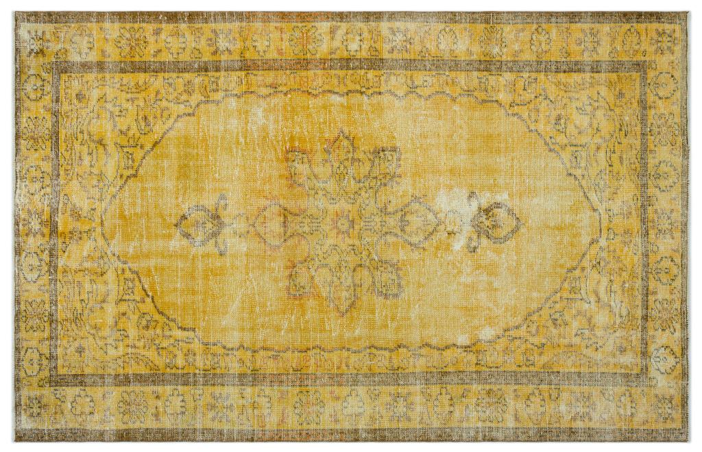 Apex Vintage Carpet Yellow 24304 169 x 265 cm