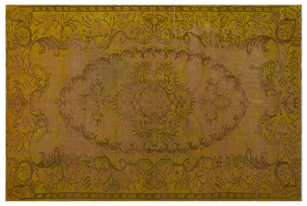 Apex Vintage Carpet Yellow 24312 179 x 277 cm