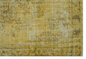 Apex Vintage Carpet Yellow 24324 189 x 277 cm
