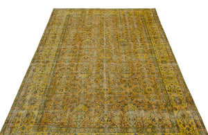 Apex Vintage Carpet Yellow 25654 162 x 278 cm