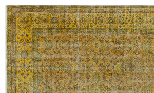 Apex Vintage Carpet Yellow 25654 162 x 278 cm