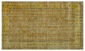 Apex Vintage Carpet Yellow 25654 162 x 278 cm