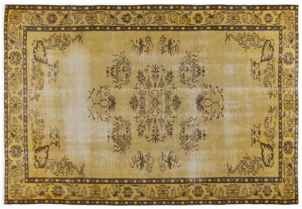 Apex Vintage Carpet Yellow 4880 178 x 271 cm