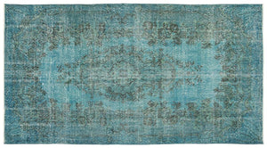 Apex Vintage Carpet Turquoise 12582 159 x 296 cm