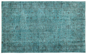 Apex Vintage Carpet Turquoise 14221 195 x 318 cm