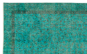 Apex Vintage Carpet Turquoise 17587 161 x 262 cm