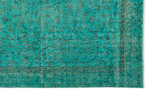 Apex Vintage Carpet Turquoise 17587 161 x 262 cm