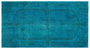 Apex Vintage Carpet Turquoise 18168 157 x 283 cm