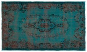 Apex Vintage Carpet Turquoise 18395 183 x 297 cm
