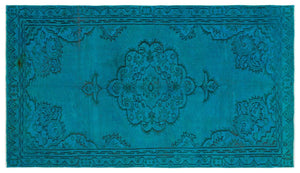 Apex Vintage Carpet Turquoise 18921 152 x 270 cm