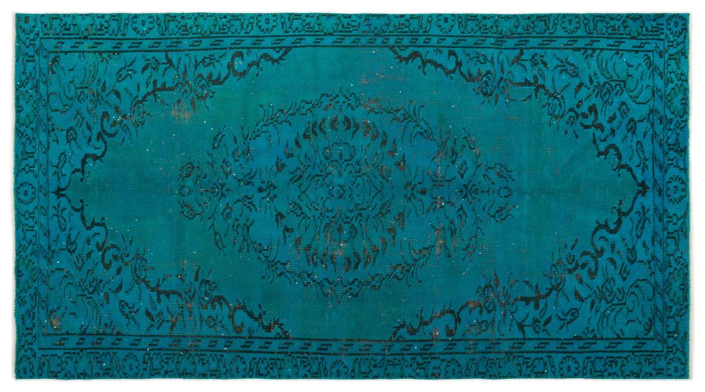 Apex Vintage Carpet Turquoise 19046 143 x 258 cm