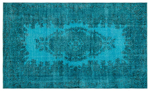 Apex Vintage Carpet Turquoise 23337 160 x 271 cm