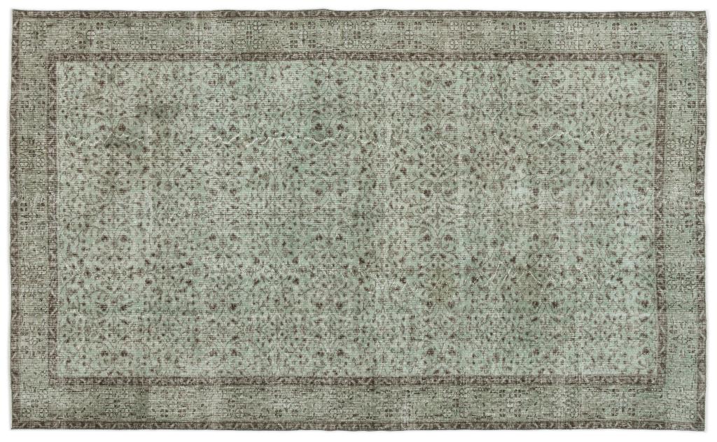 Apex Vintage Carpet Green 13517 164 x 274 cm
