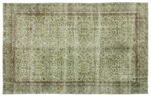 Apex Vintage Carpet Green 17137 185 x 294 cm