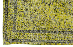 Apex Vintage Carpet Green 8707 172 x 293 cm