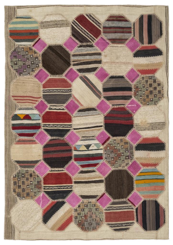Apex Kilim Patchwork Unique Colours 11537 161 x 299 cm