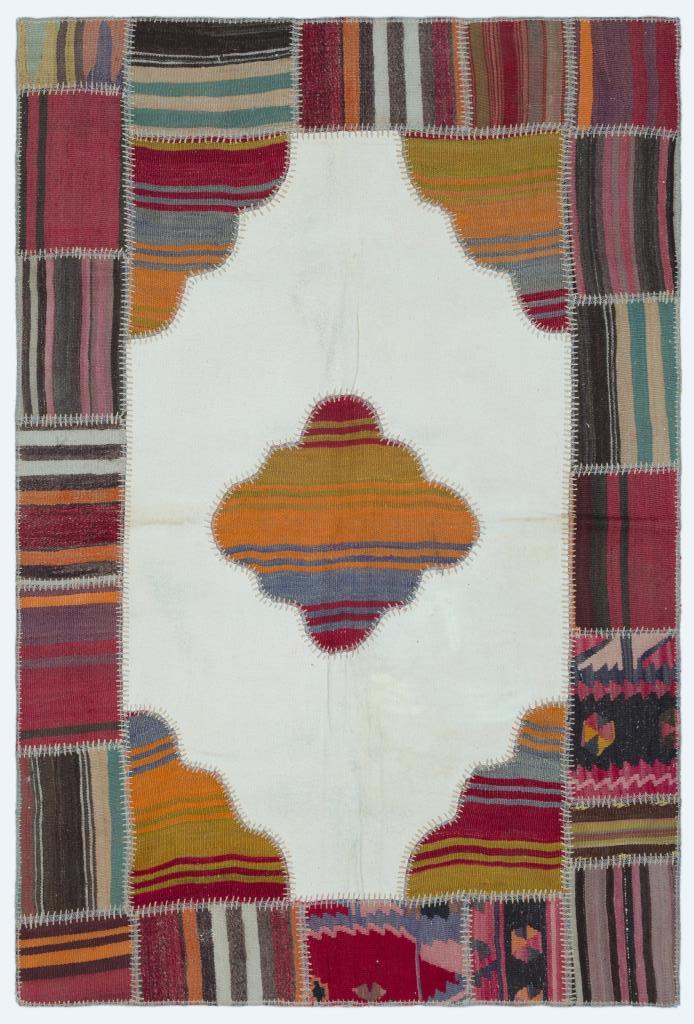 Apex Kilim Patchwork Unique Naturel 25133 118 x 177 cm