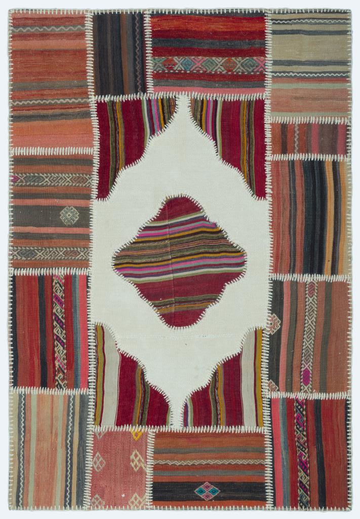 Apex Kilim Patchwork Unique Naturel 25158 120 x 176 cm