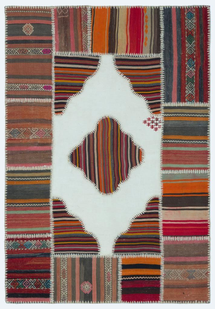 Apex Kilim Patchwork Unique Naturel 25160 127 x 184 cm