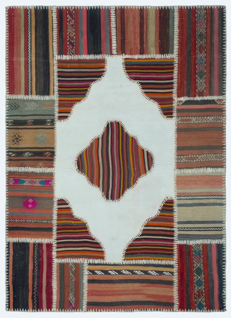 Apex Kilim Patchwork Unique Naturel 25162 128 x 178 cm
