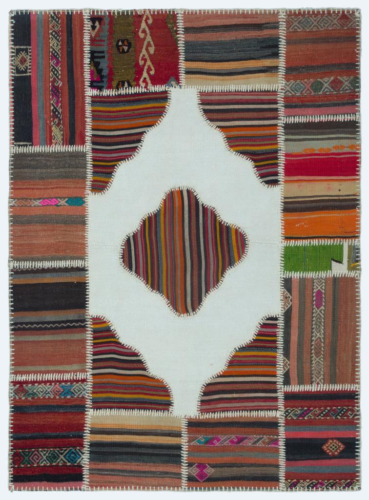 Apex Kilim Patchwork Unique Naturel 25168 130 x 177 cm