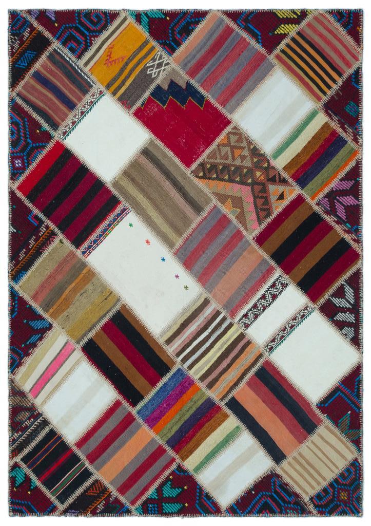 Apex Kilim Patchwork Unique Naturel 25307 160 x 226 cm