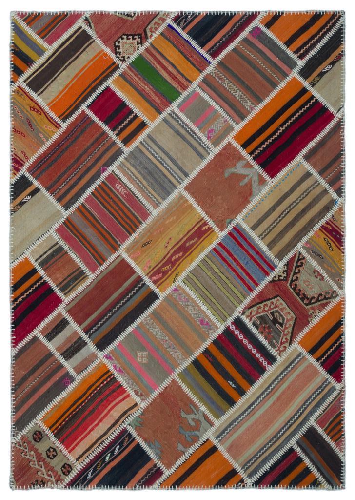 Apex Kilim Patchwork Unique Naturel 25566 158 x 227 cm