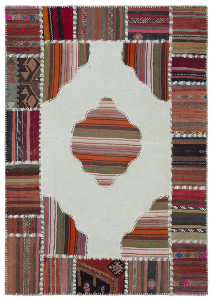 Apex Kilim Patchwork Unique Naturel 25596 162 x 228 cm