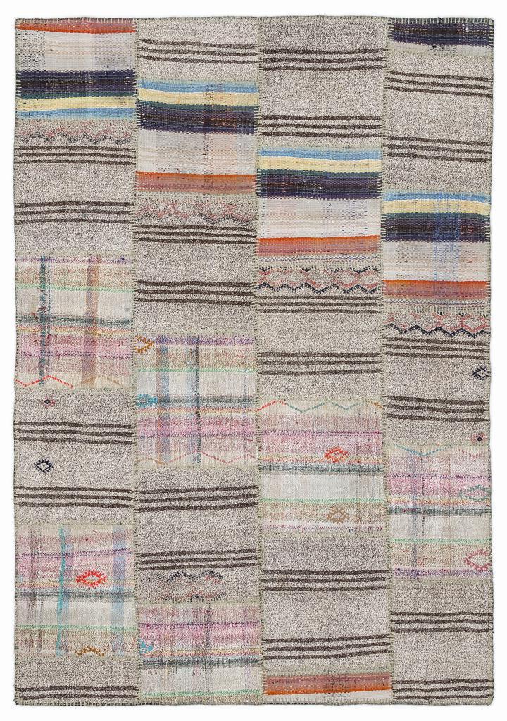 Apex Kilim Patchwork Unique Striped 1072 160 x 230 cm