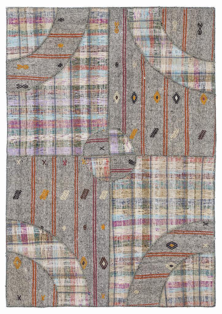 Apex Kilim Patchwork Unique Striped 1074 160 x 230 cm