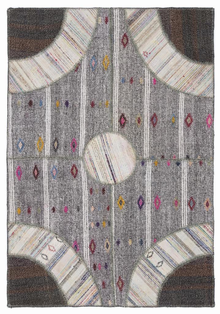 Apex Kilim Patchwork Unique Striped 1106 160 x 230 cm