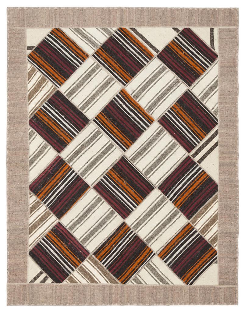 Apex Kilim Patchwork Unique Striped 11519 210 x 270 cm