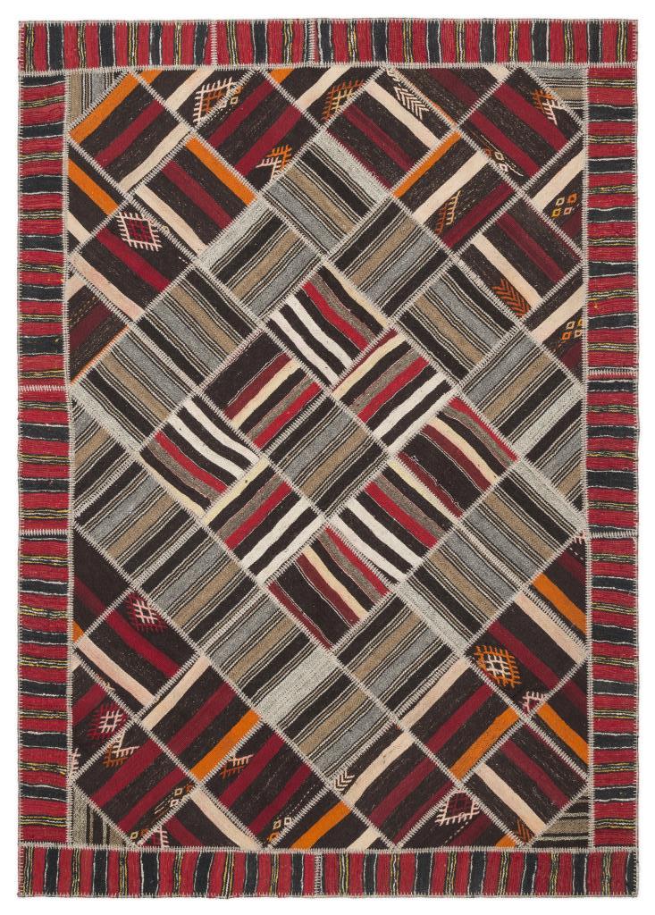 Apex Kilim Patchwork Unique Striped 11526 218 x 309 cm