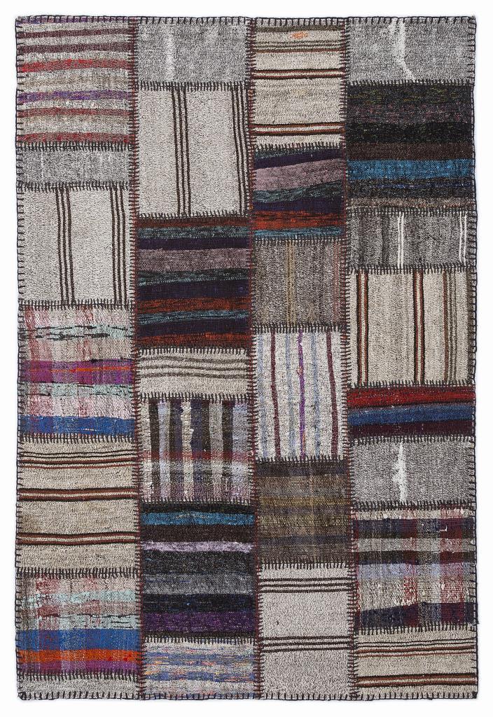 Apex Kilim Patchwork Unique Striped 1285 160 x 230 cm