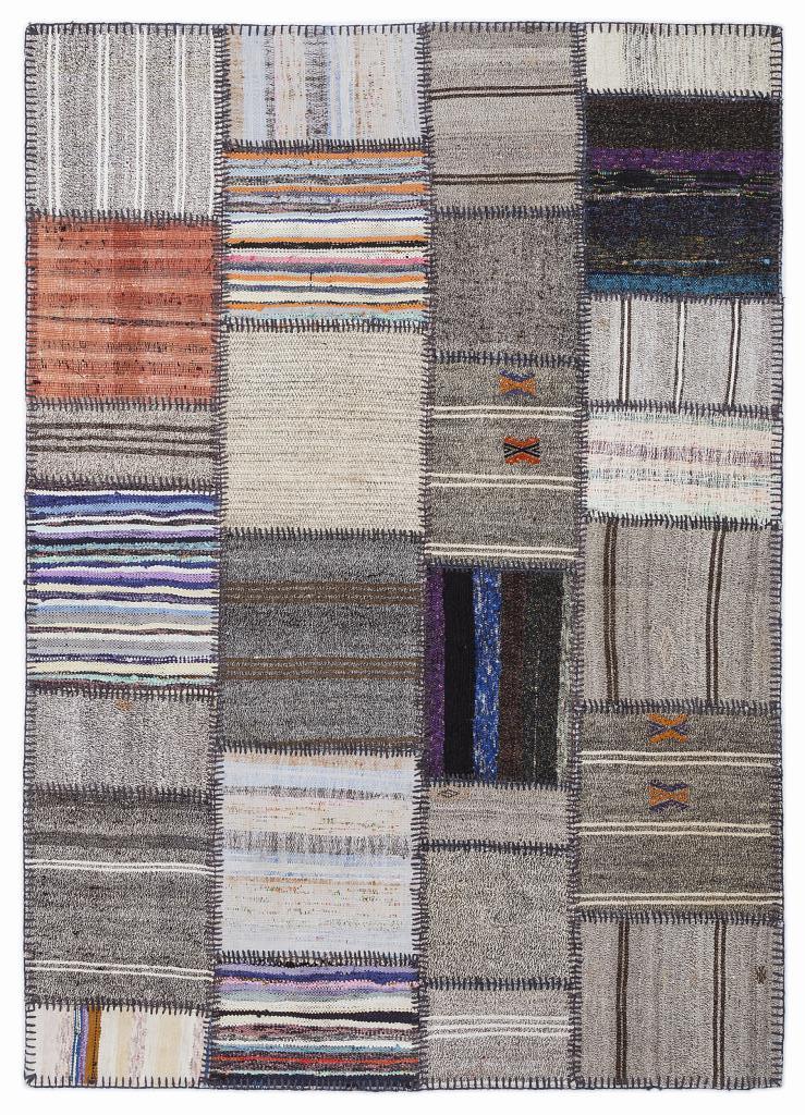 Apex Kilim Patchwork Unique Striped 1293 160 x 230 cm