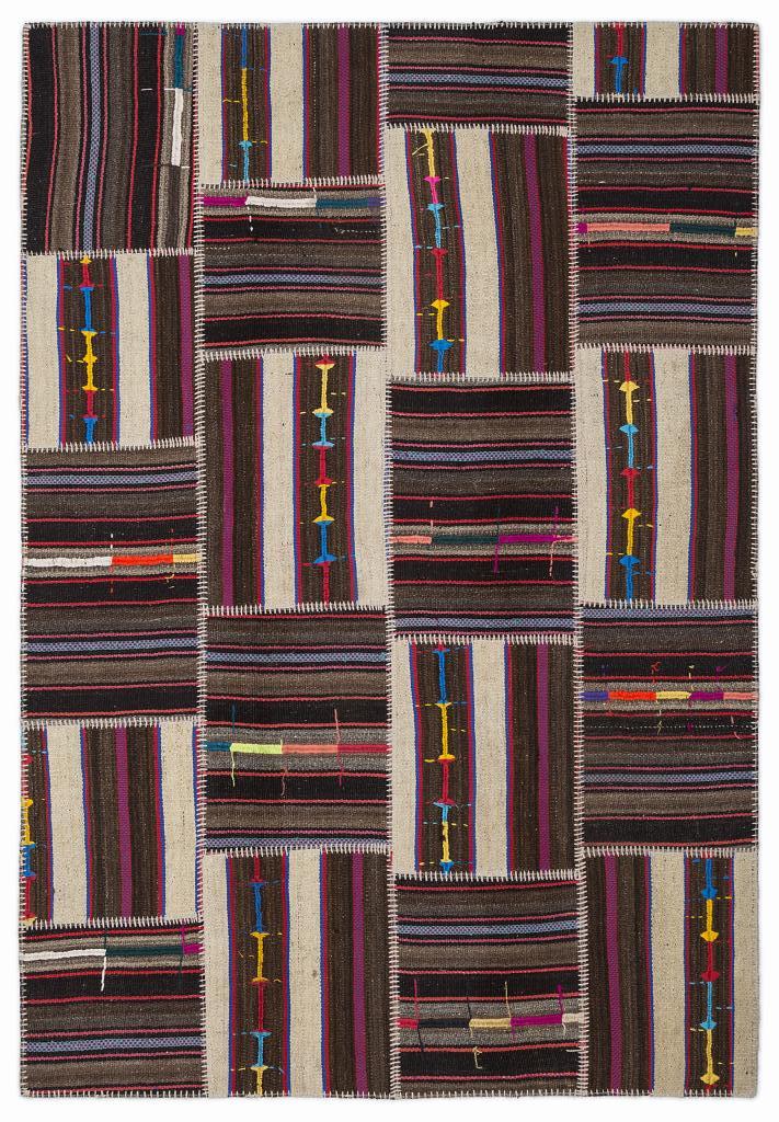 Apex Kilim Patchwork Unique Striped 1363 160 x 230 cm