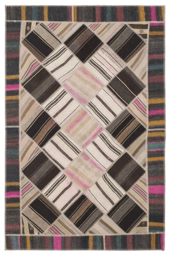 Apex Kilim Patchwork Unique Striped 1487 170 x 256 cm