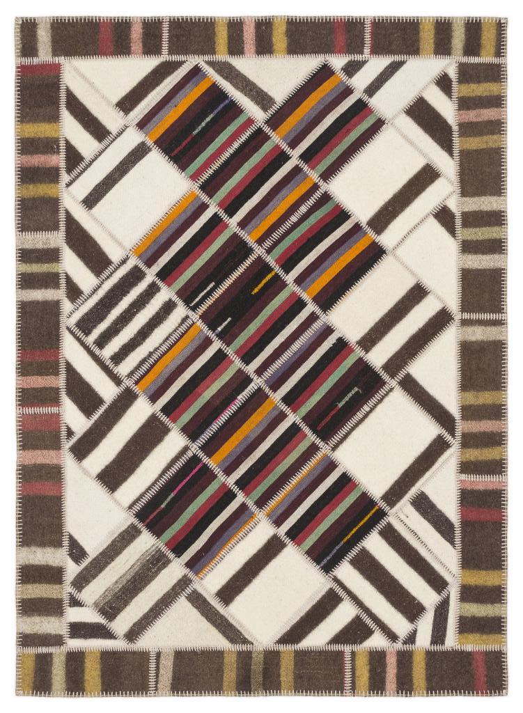 Apex Kilim Patchwork Unique Striped 1494 168 x 233 cm